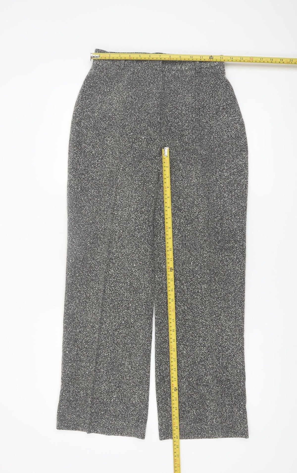 Principles Petite Womens Grey Tweed Trousers Size 10 Workwear
