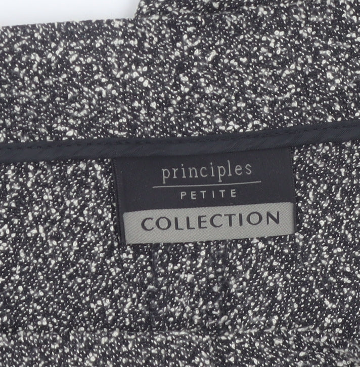 Principles Petite Womens Grey Tweed Trousers Size 10 Workwear