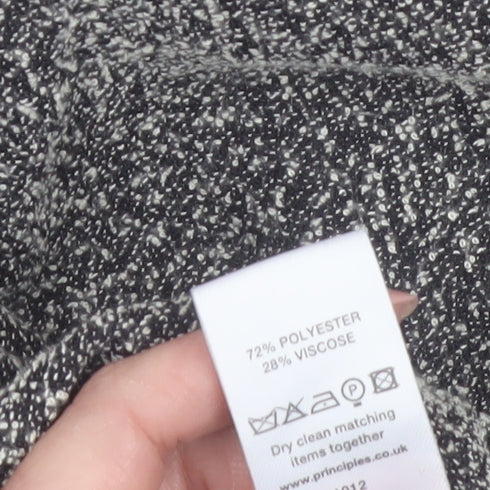 Principles Petite Womens Grey Tweed Trousers Size 10 Workwear