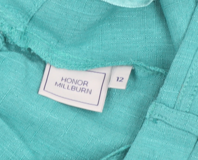 Honor Millburn Women’s Green Straight Leg Trousers Size 12