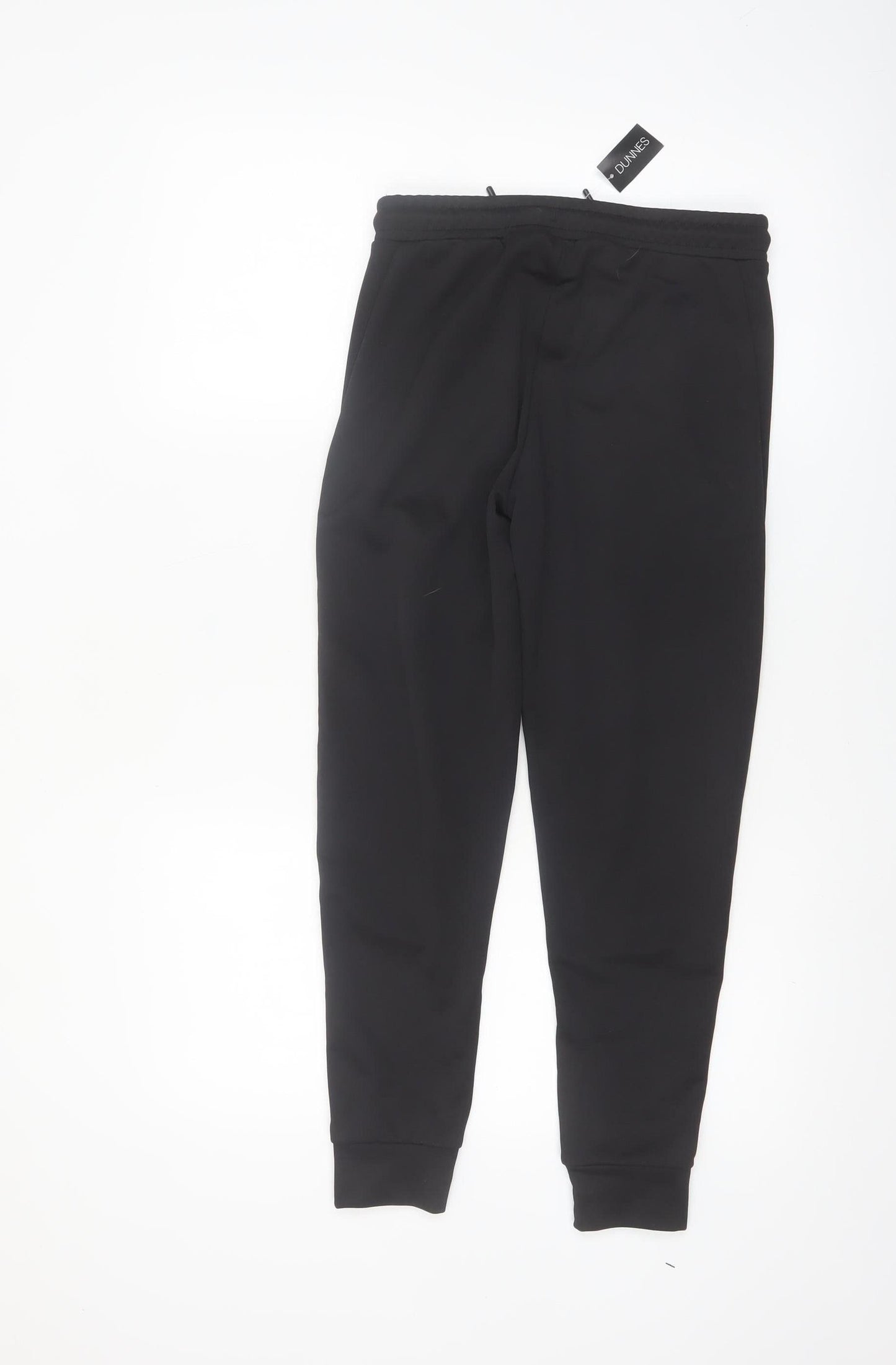 Dunnes Stores Boys Black Jogger Trousers 26in Waist 100% Polyester