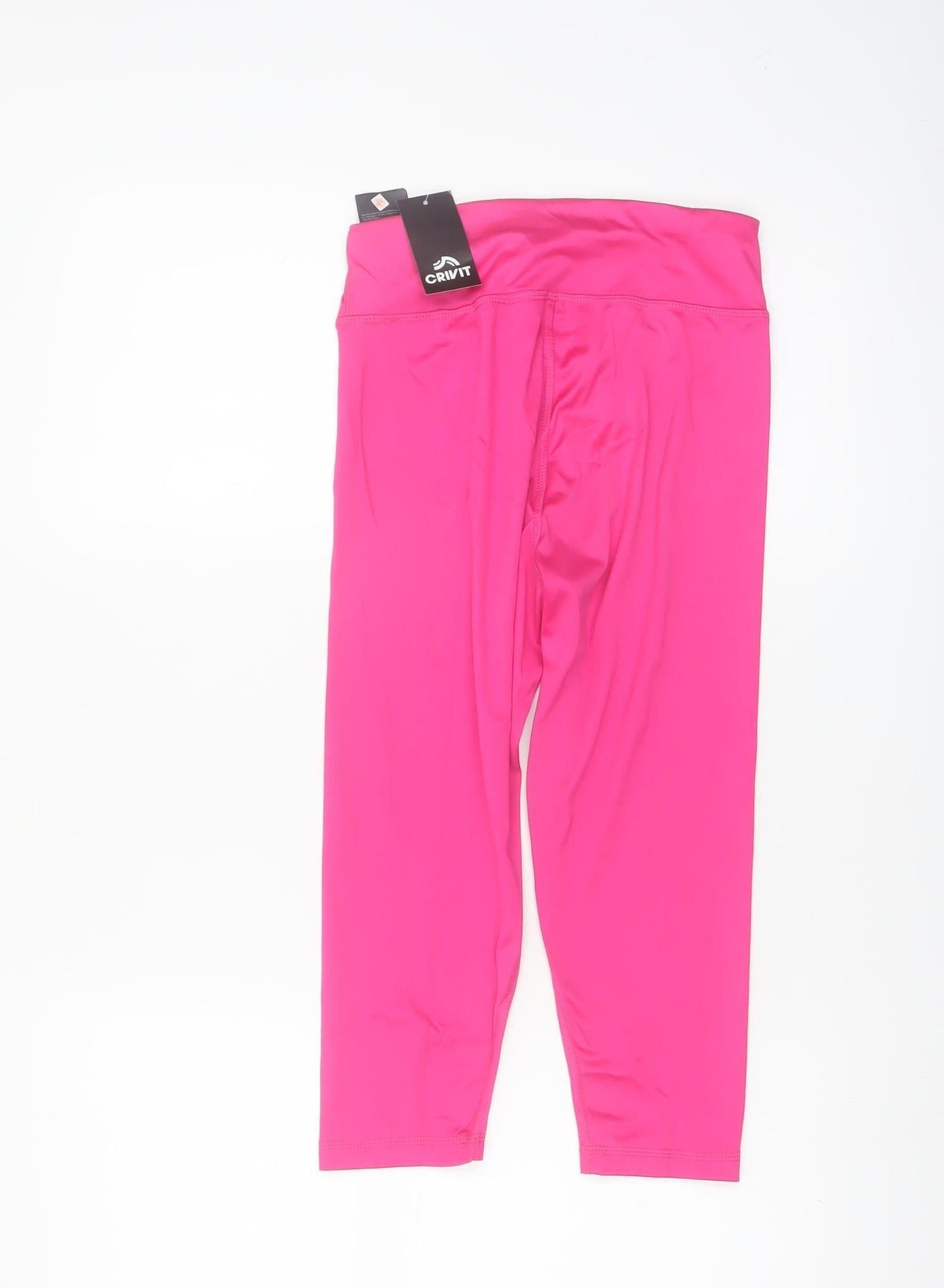 Crivit Womens Pink Capri Leggings Size 8/10 Stretch Activewear