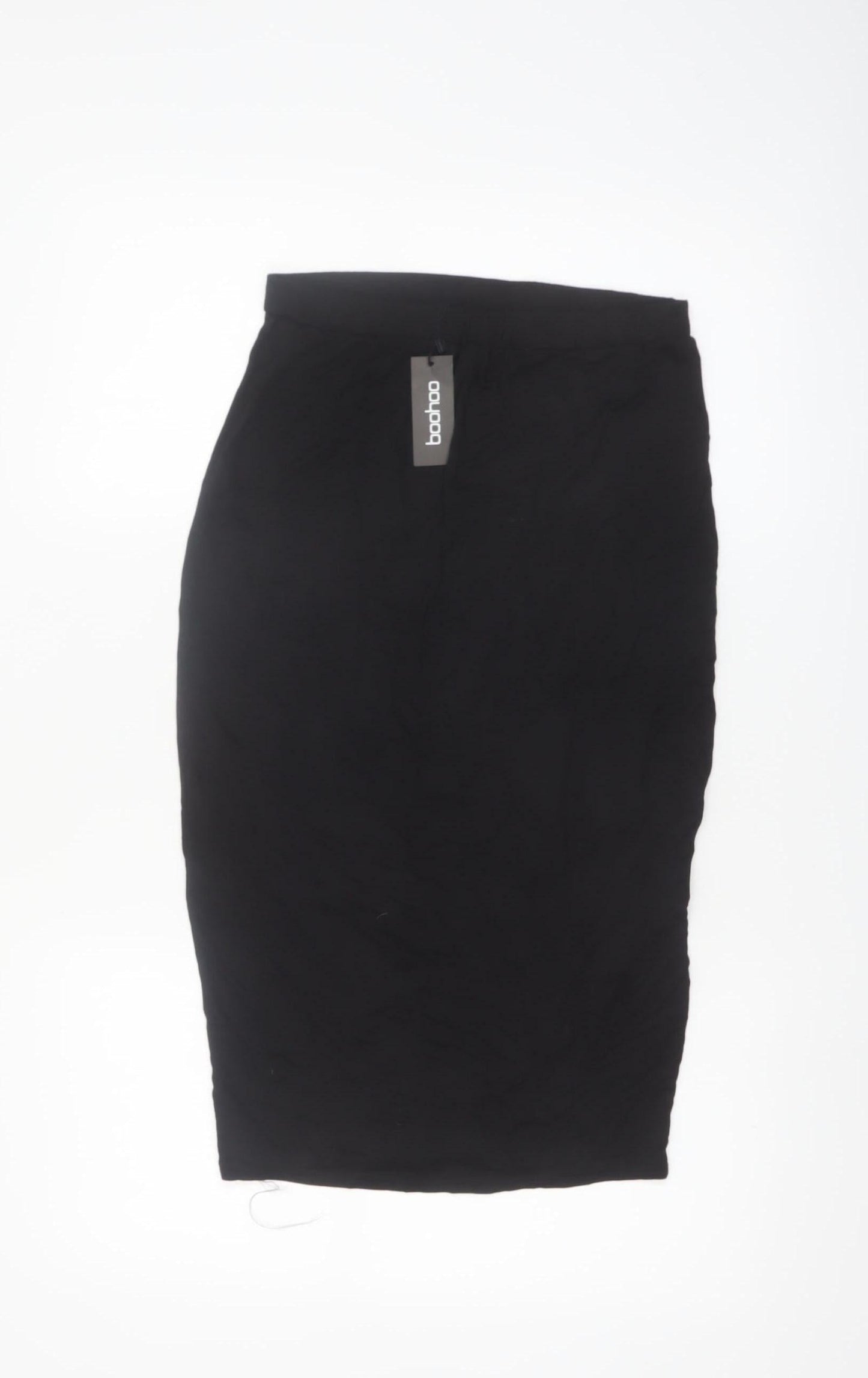Boohoo Women's Black Size 14 Midi Pencil Jersey Skirt