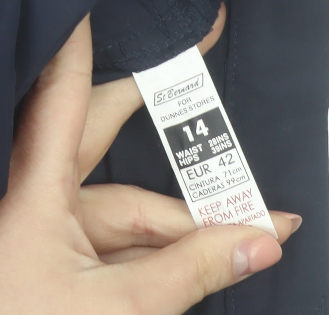 St. Bernard for Dunnes Stores Women's Blue Size 14 Cropped Trousers