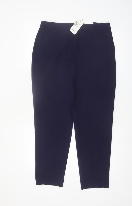 Friends Like These Women’s Blue Size 12 Slim Tapered Stretch Trousers