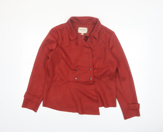 Latin Quarters Women's Red XL Biker Softshell Jacket
