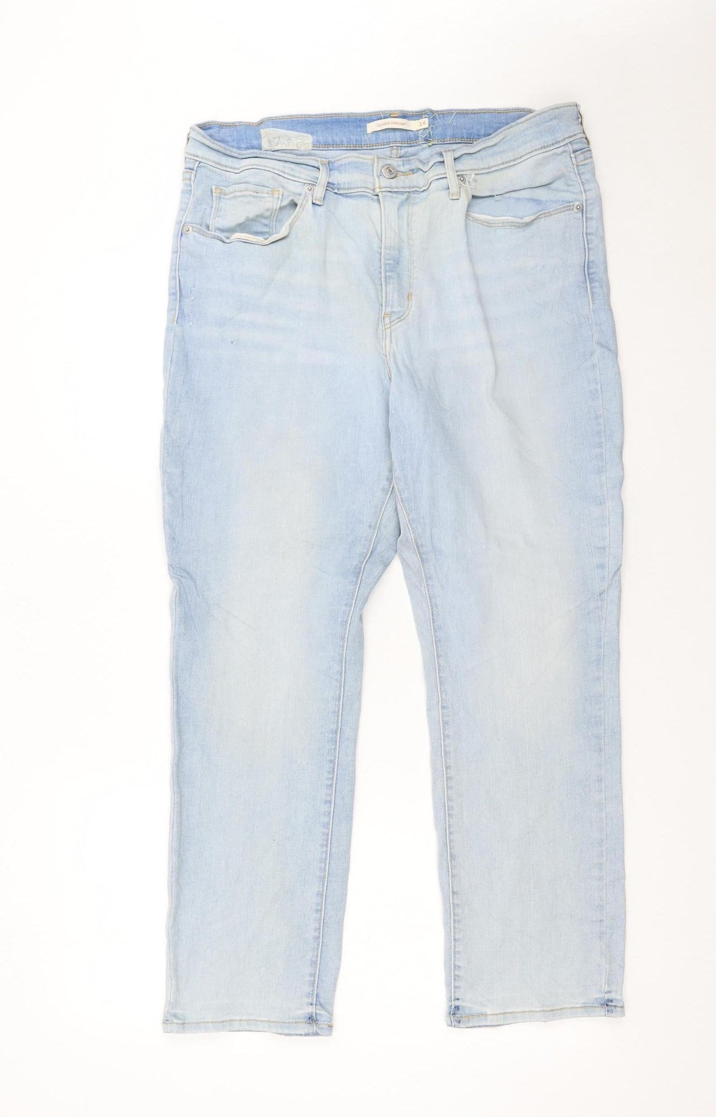 Levi's Women's Blue Size 14 Classic Straight Denim Jeans