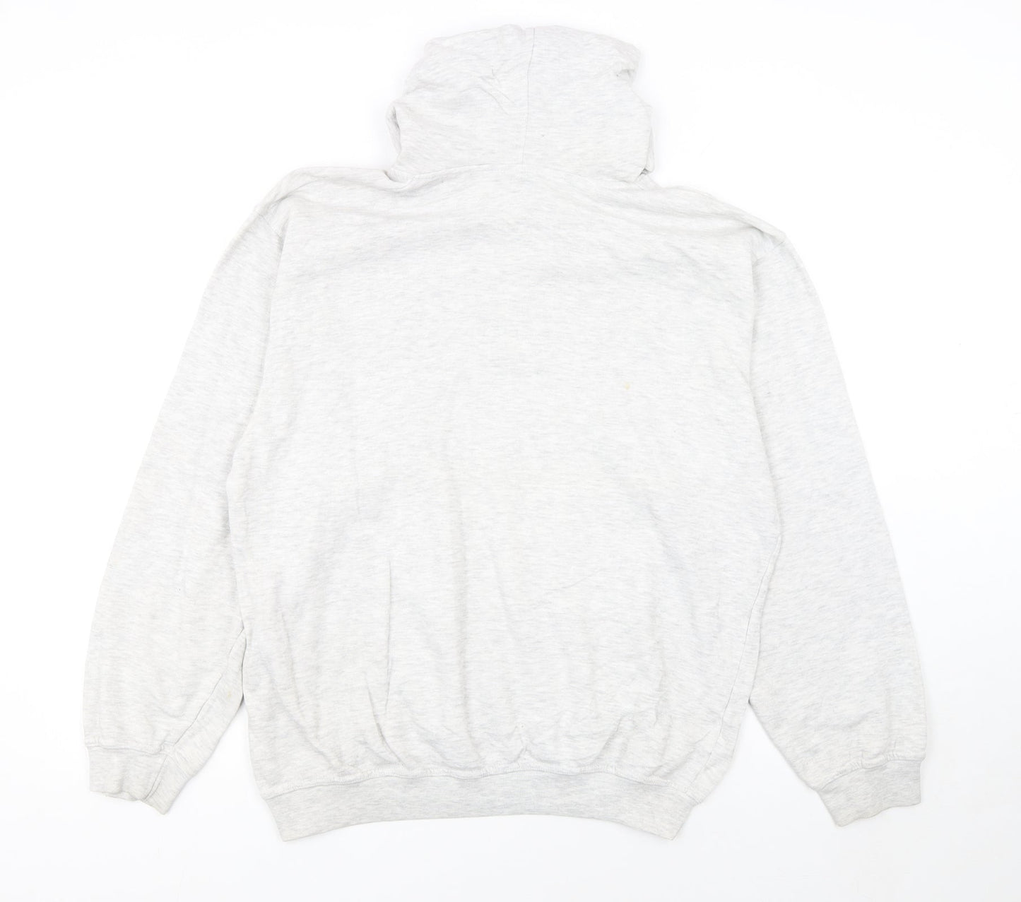 Le Coq Sportif Mens Grey Hoodie Medium Pullover Training Style