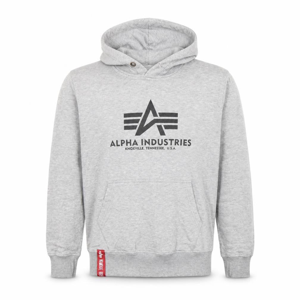 Alpha Industries Men's Grey Pullover Hoodie Small Regular Fit