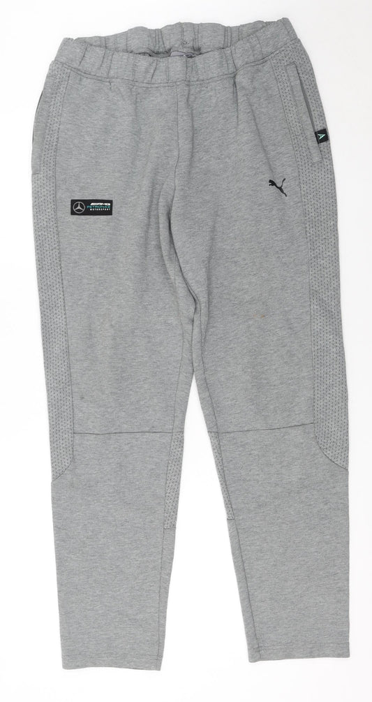 Puma Men's Grey XL Jogger Trousers Mercedes-Benz AMG Motorsport