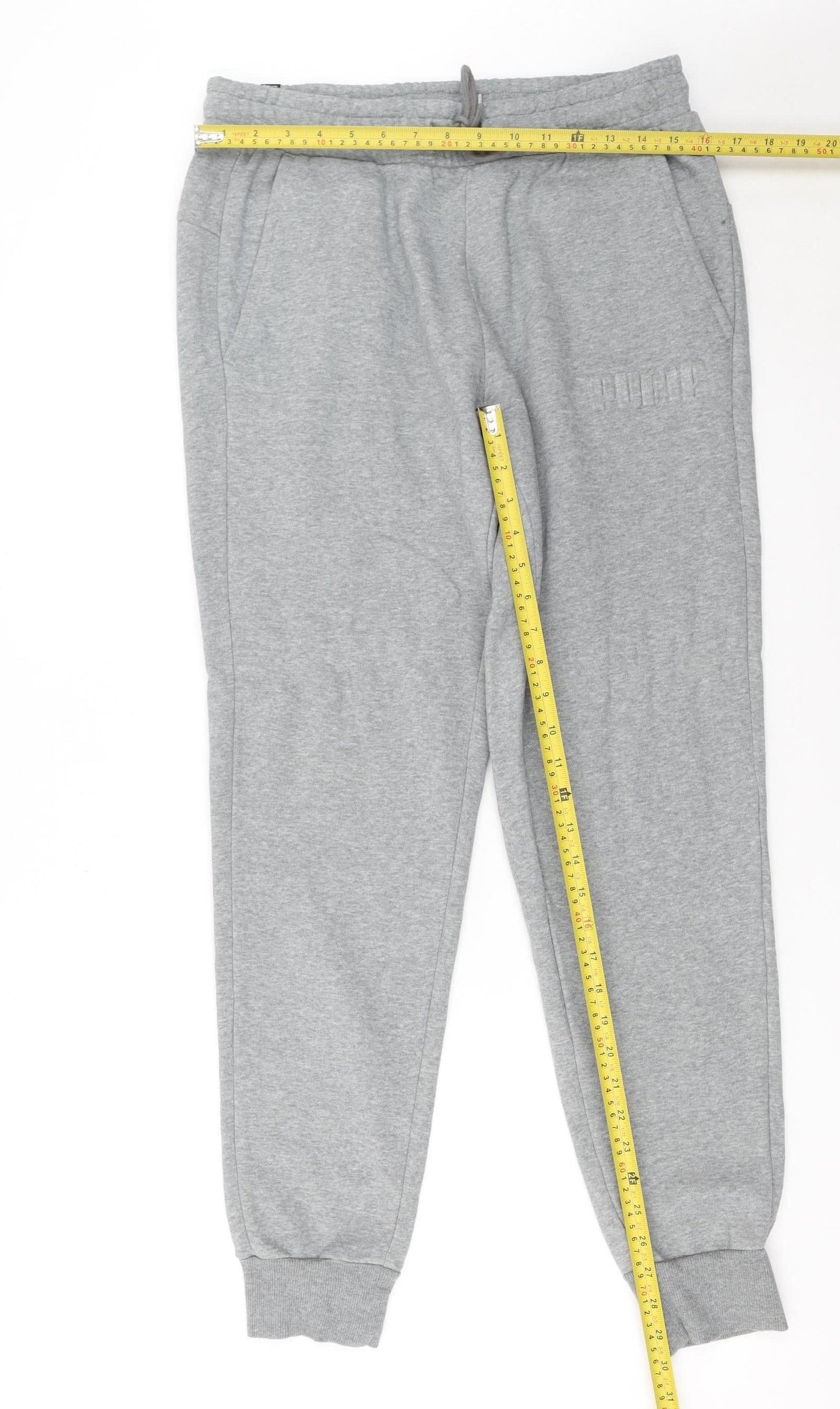 Puma Men’s Grey Jogger Sweatpants Size M Regular Fit