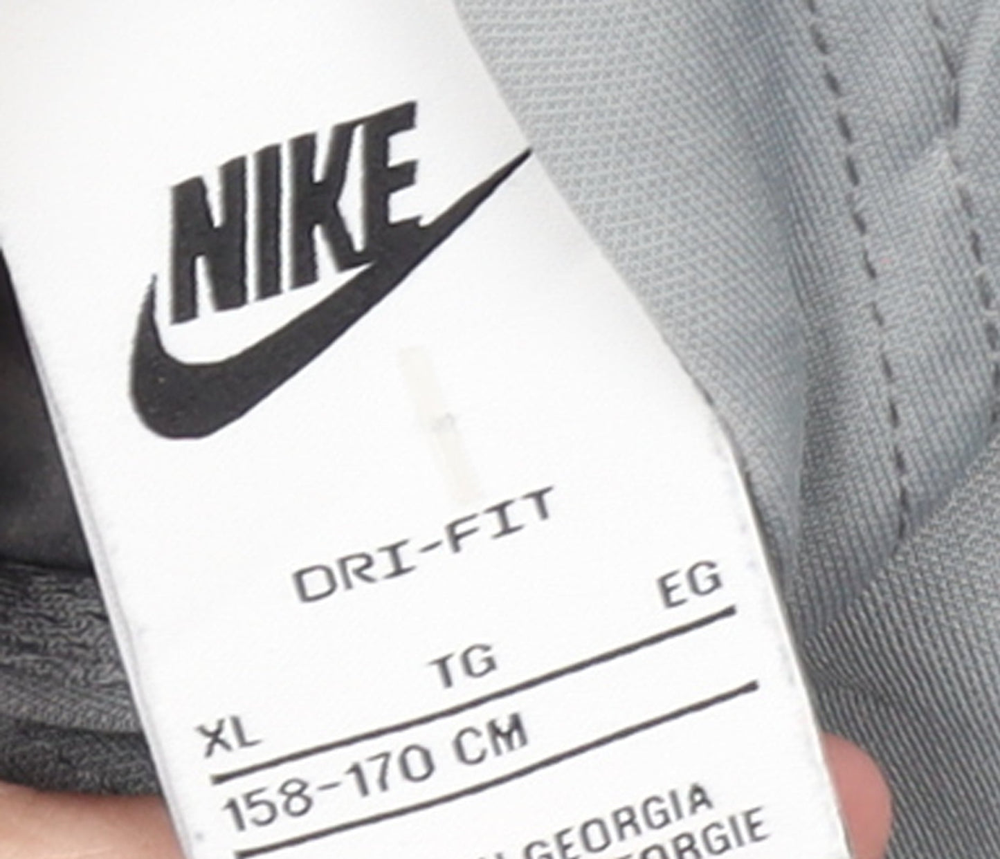 Nike Boys Grey Dri-Fit XL Pullover Hoodie with Logo Sleeves