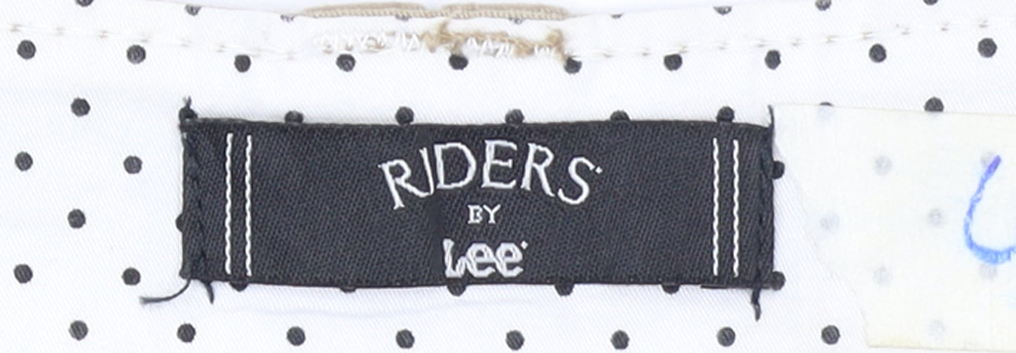 Lee Riders Beige Women's Size 24 Plus Chino Shorts Stretch Twill