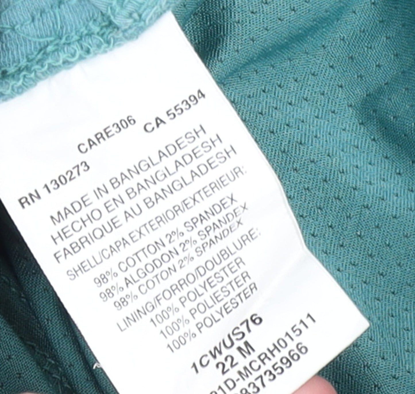 Lee Women’s Blue Cotton Stretch Skort Size 22 Mid Rise Casual