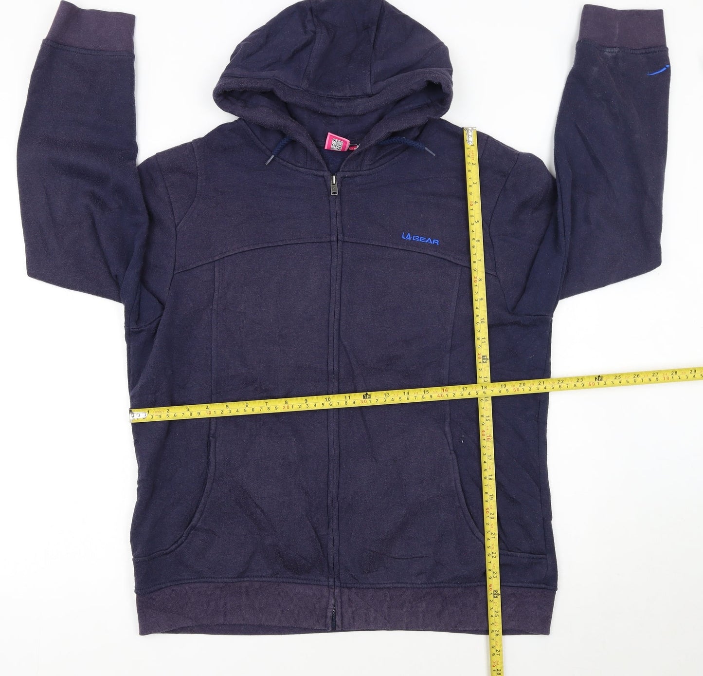 LA Gear Women's Navy Blue Size 18 Full Zip Hoodie Sweatshirt
