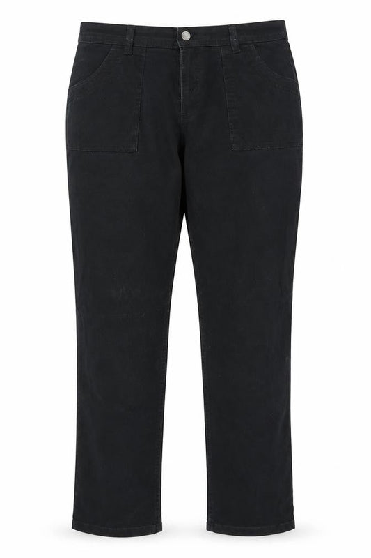Lee Women Black Straight Jeans Size 16 Stretch Denim