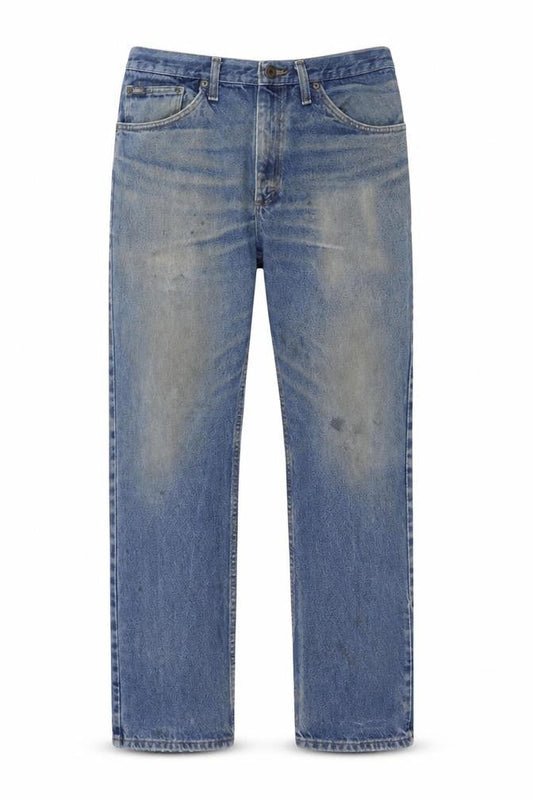 Lee Men's Blue Straight Leg Regular Fit Denim Jeans 33W 32L