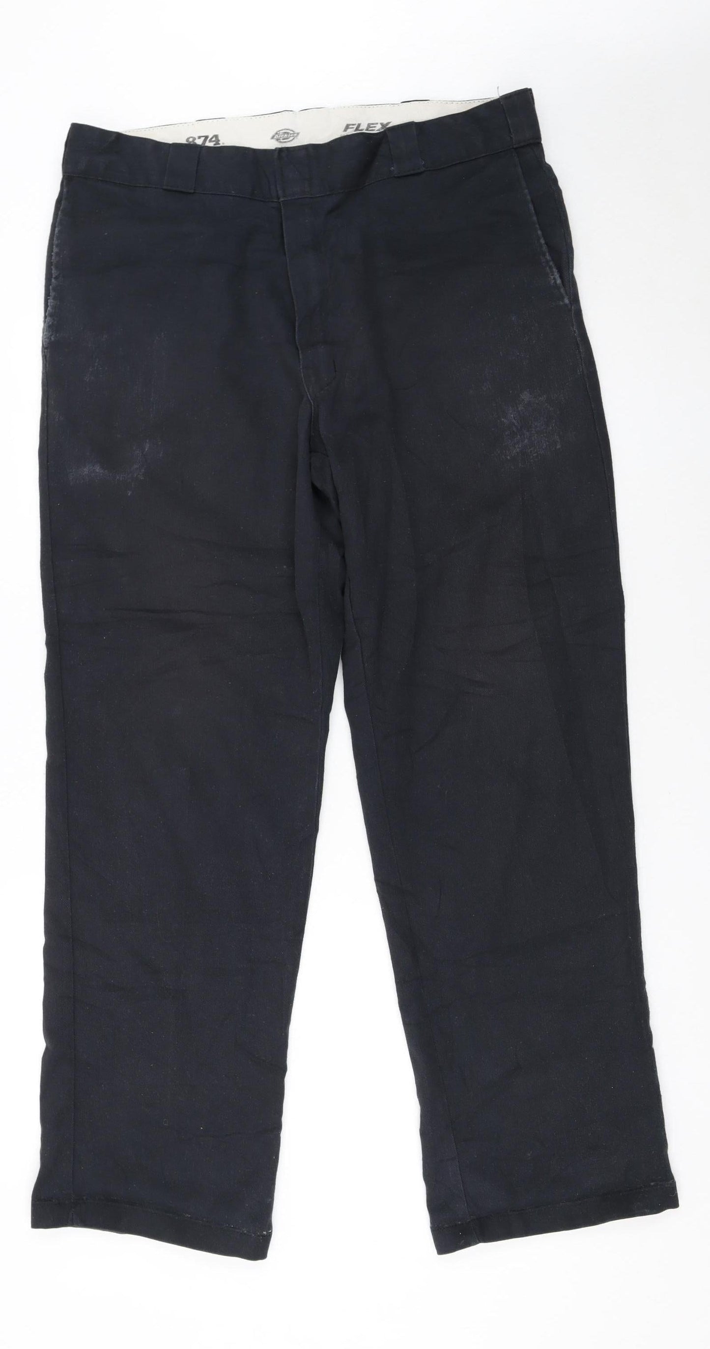 Dickies Men’s Black 874 Flex Work Chino Trousers 36x32