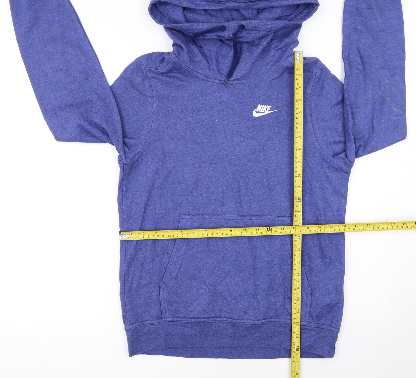 Nike Women's Blue Pullover Hoodie Size S Cotton Blend