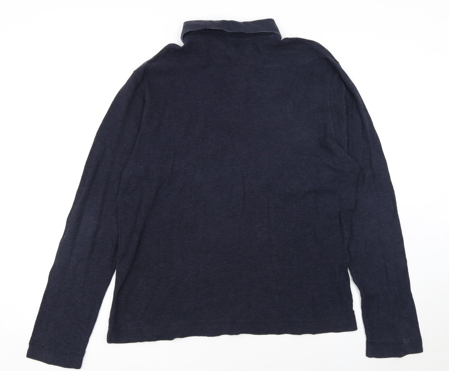Hugo Boss Men's Blue Slim Fit Long Sleeve Polo Shirt XXL
