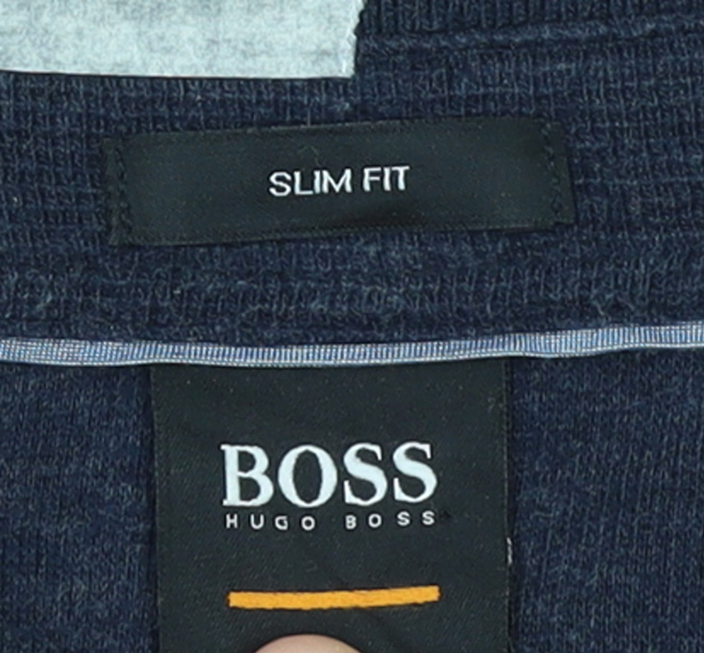 Hugo Boss Men's Blue Slim Fit Long Sleeve Polo Shirt XXL