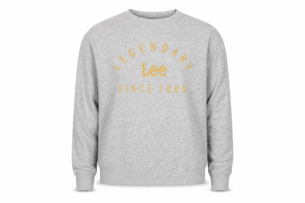 Lee Womens Grey Legendary Logo Regular Fit Sweatshirt M