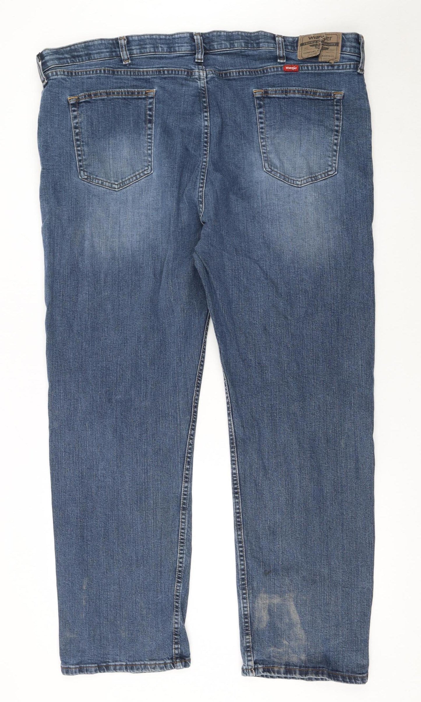 Wrangler Men's Blue Straight Fit Denim Jeans 46W 30L