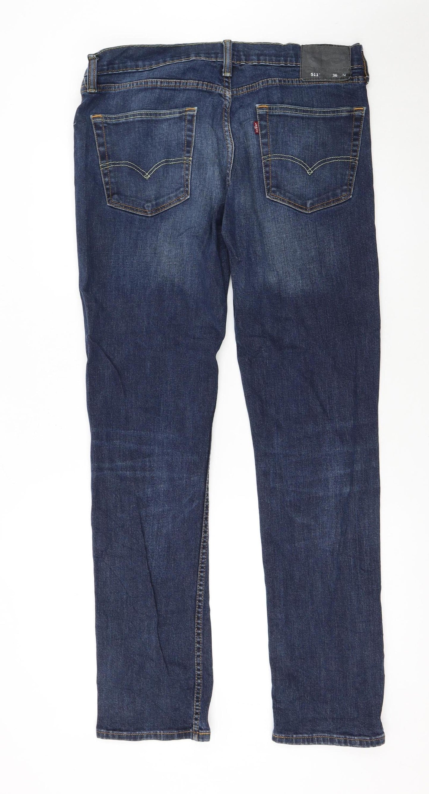 Levi's 511 Men's Blue Slim Fit Stretch Denim Jeans 36W 34L