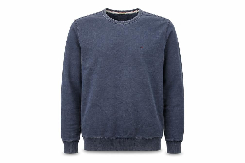 Hilfiger Denim Men's Blue Crew Neck Pullover Sweatshirt M