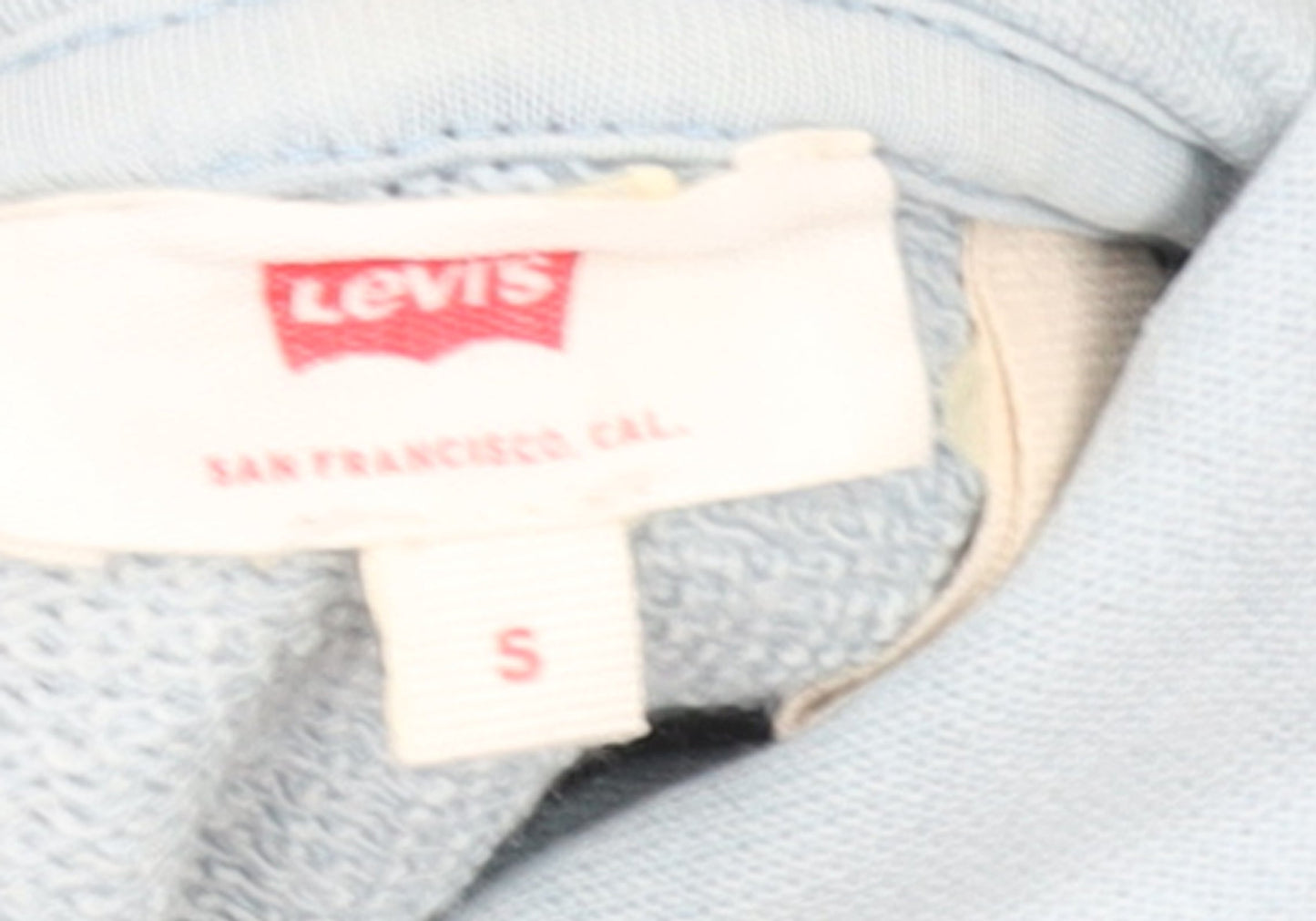Levi's Women's Light Blue Hooded Pullover Sweatshirt Size S Cotton