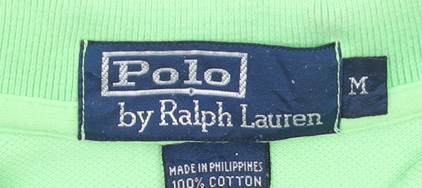 Ralph Lauren Men's Green Short Sleeve Cotton Polo Shirt M