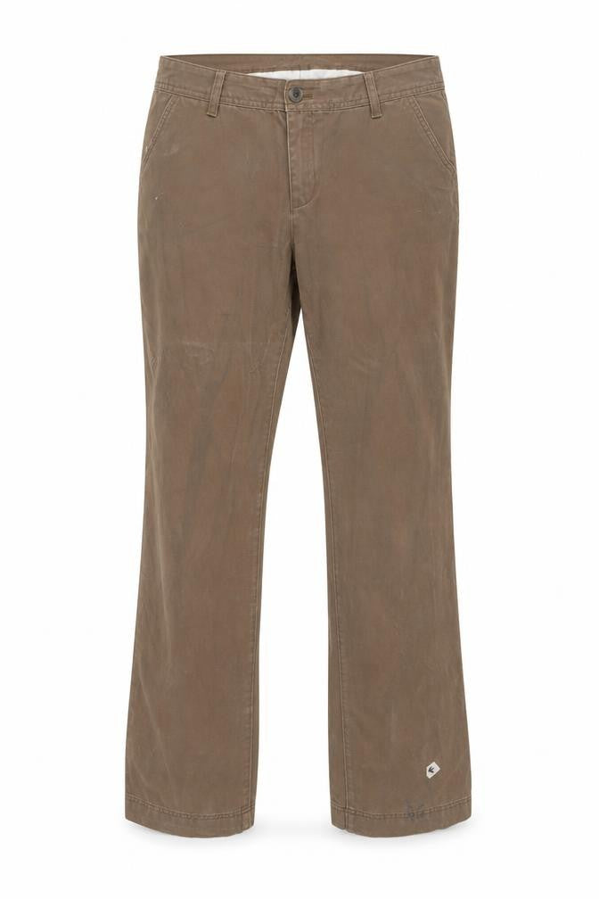 Eddie Bauer Women's Brown Chino Trousers L Regular Fit Cotton
