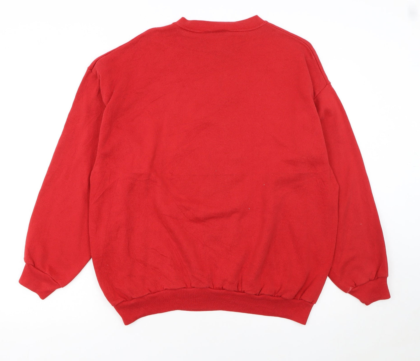 Tultex Women Red Dalmatian Graphic Sweatshirt XL Crew Neck Pullover