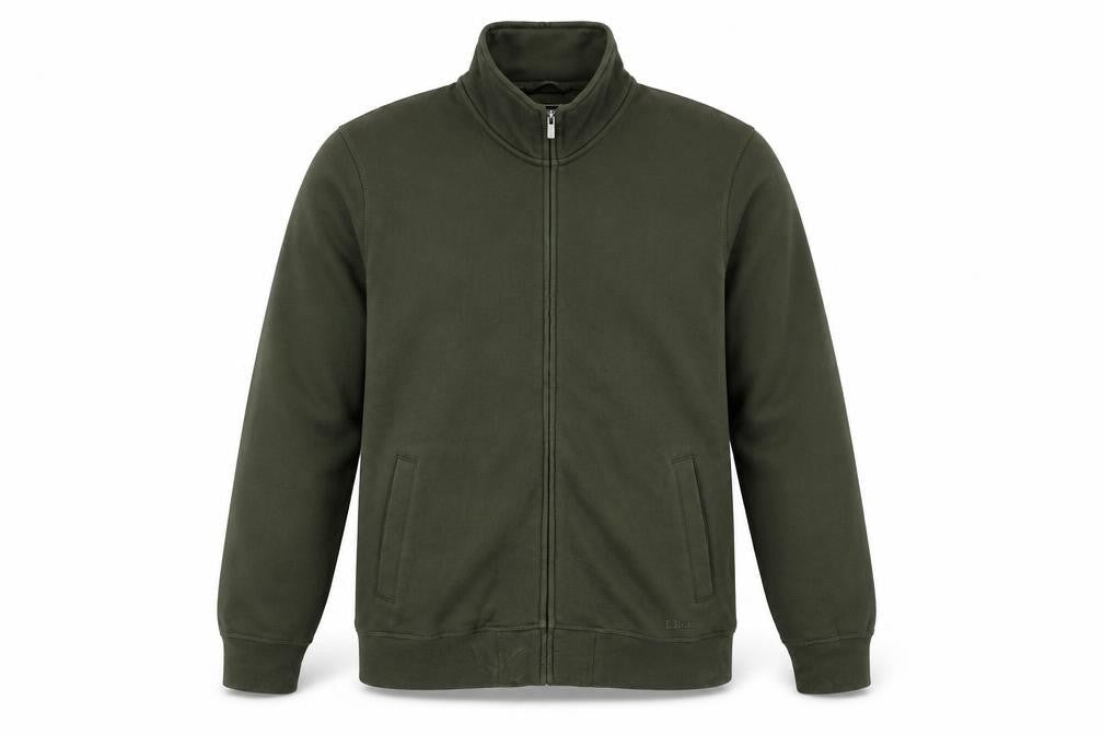 L.L.Bean Men's Green M Classic Full Zip Activewear Jacket