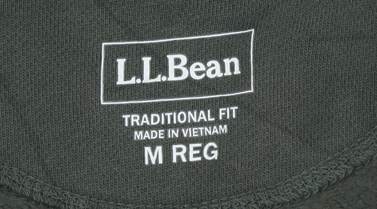 L.L.Bean Men's Green M Classic Full Zip Activewear Jacket