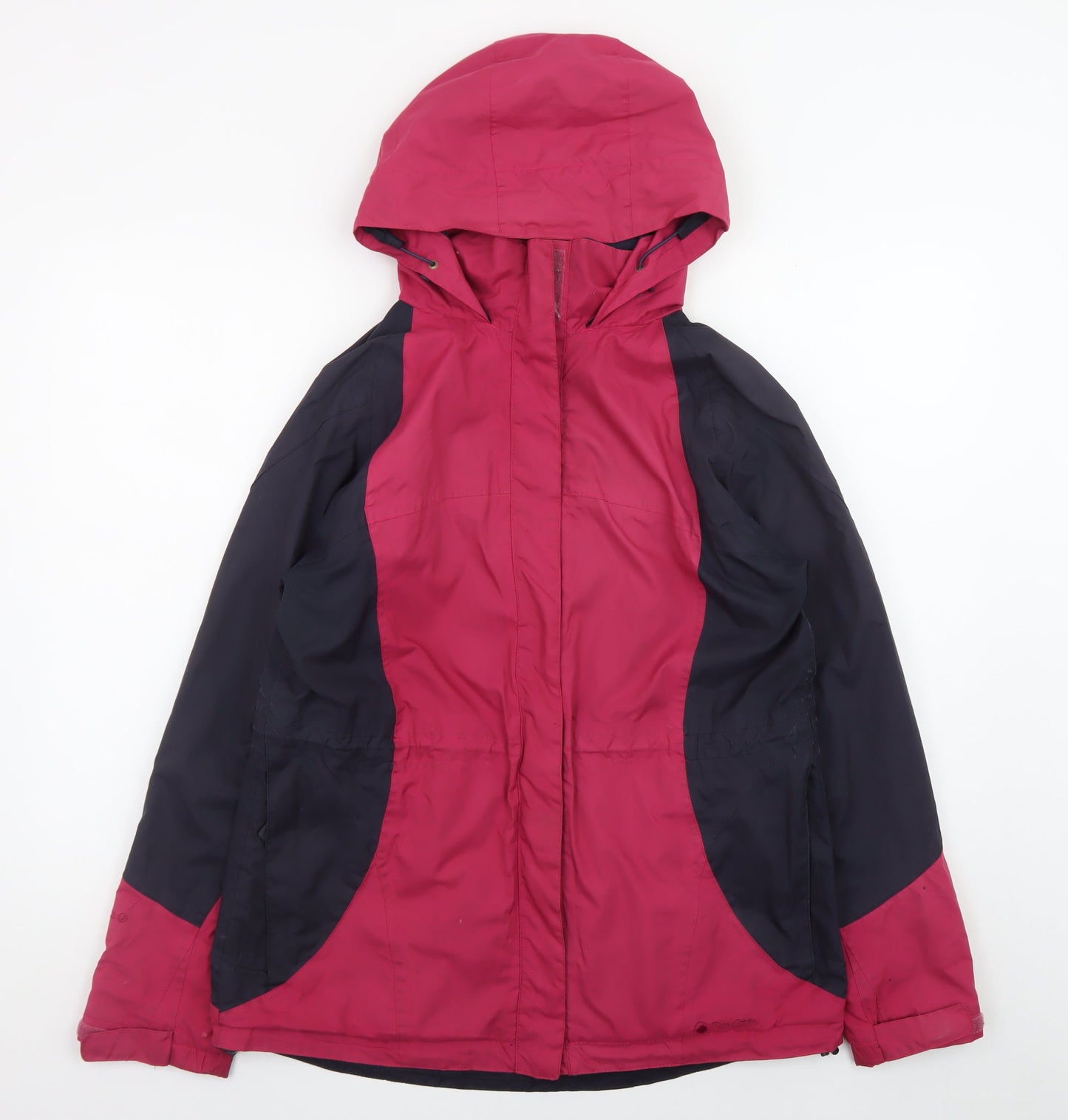 Peter Storm Women’s Pink & Navy Hooded Waterproof Jacket Size 12