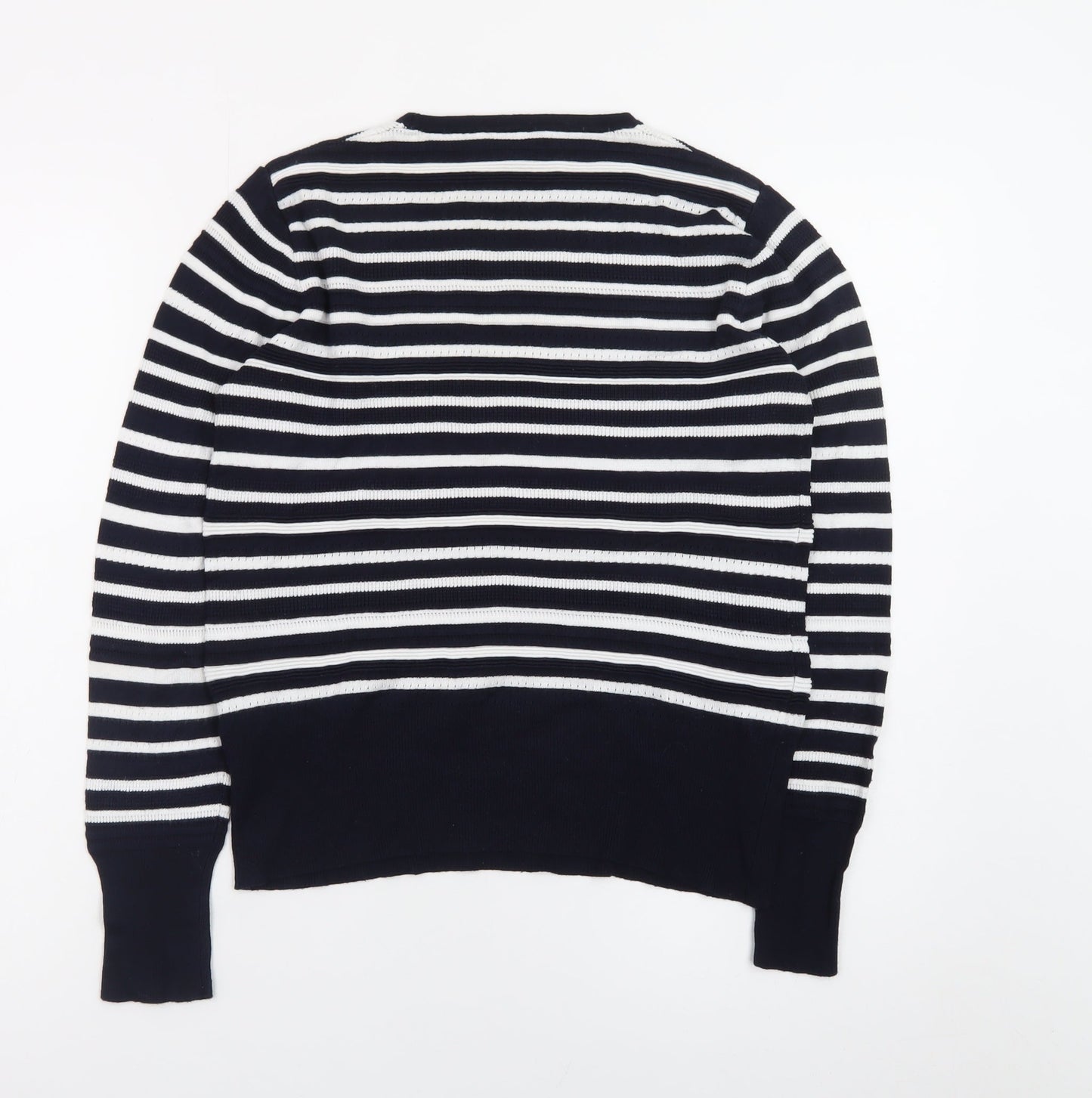 Warehouse Women’s Black & White Striped Knit Jumper Size 12