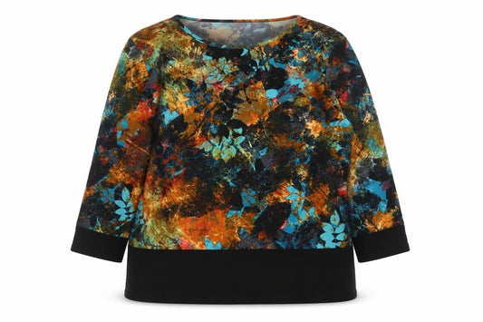 Just Elegance Women's Multicoloured Floral Tunic Blouse Size 16