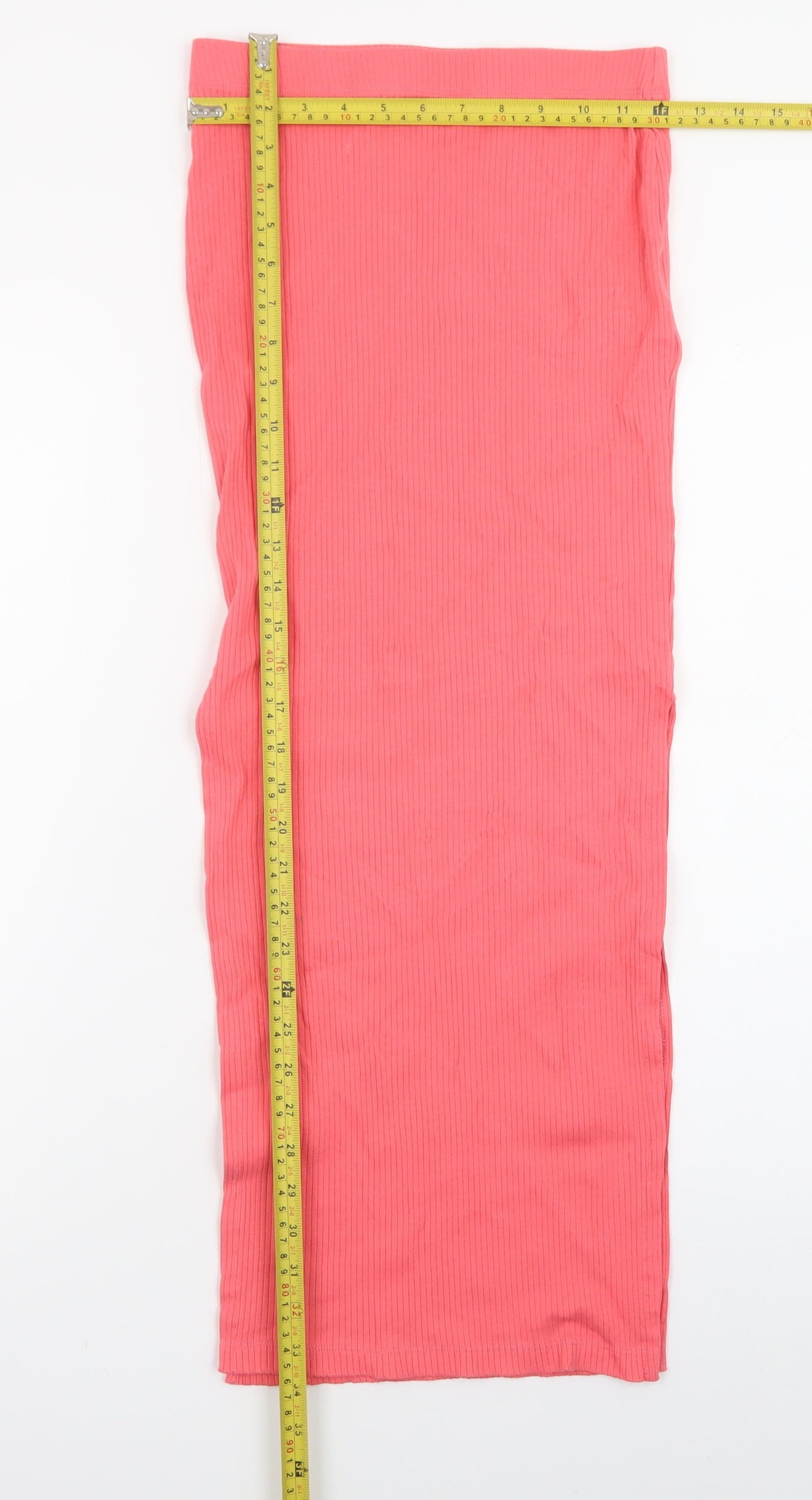 Noisy May Womens Pink Midi Pencil Jersey Skirt XXS