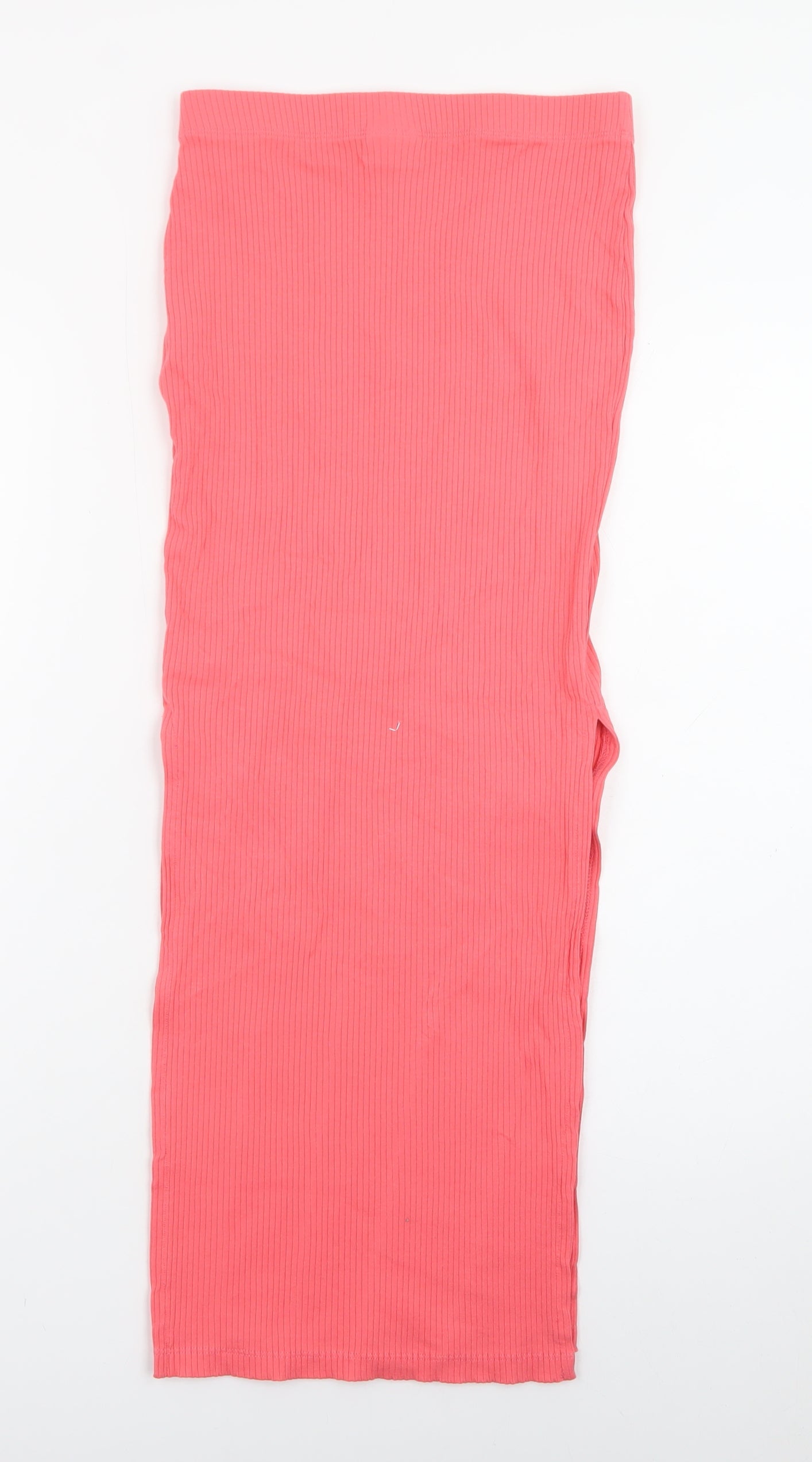 Noisy May Womens Pink Midi Pencil Jersey Skirt XXS