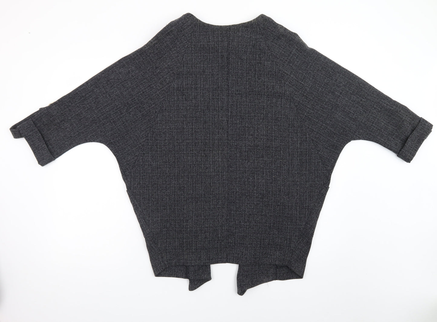 Atmosphere Women Grey Size 10 Open Knit 3/4 Sleeve Cardigan