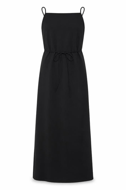 Mango Women’s Black Long Slip Dress Size 10 Sleeveless Lightweight