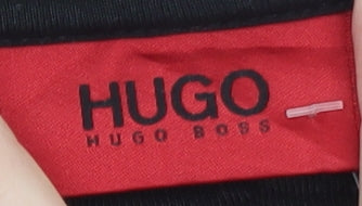 Hugo Boss Men's Black Crew Neck Quilted Detail Sweatshirt Size L