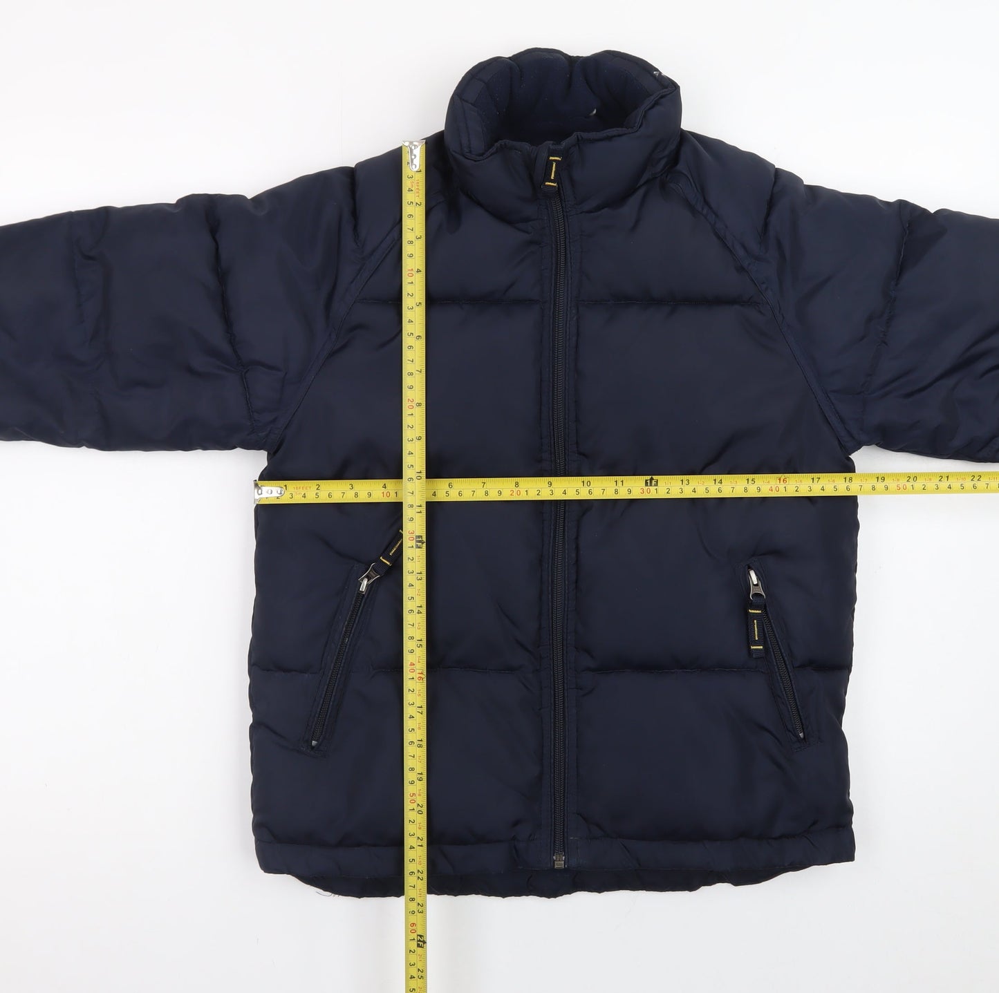 GAP Kids Boys Blue Puffer Jacket M Winter Lined Zip Coat