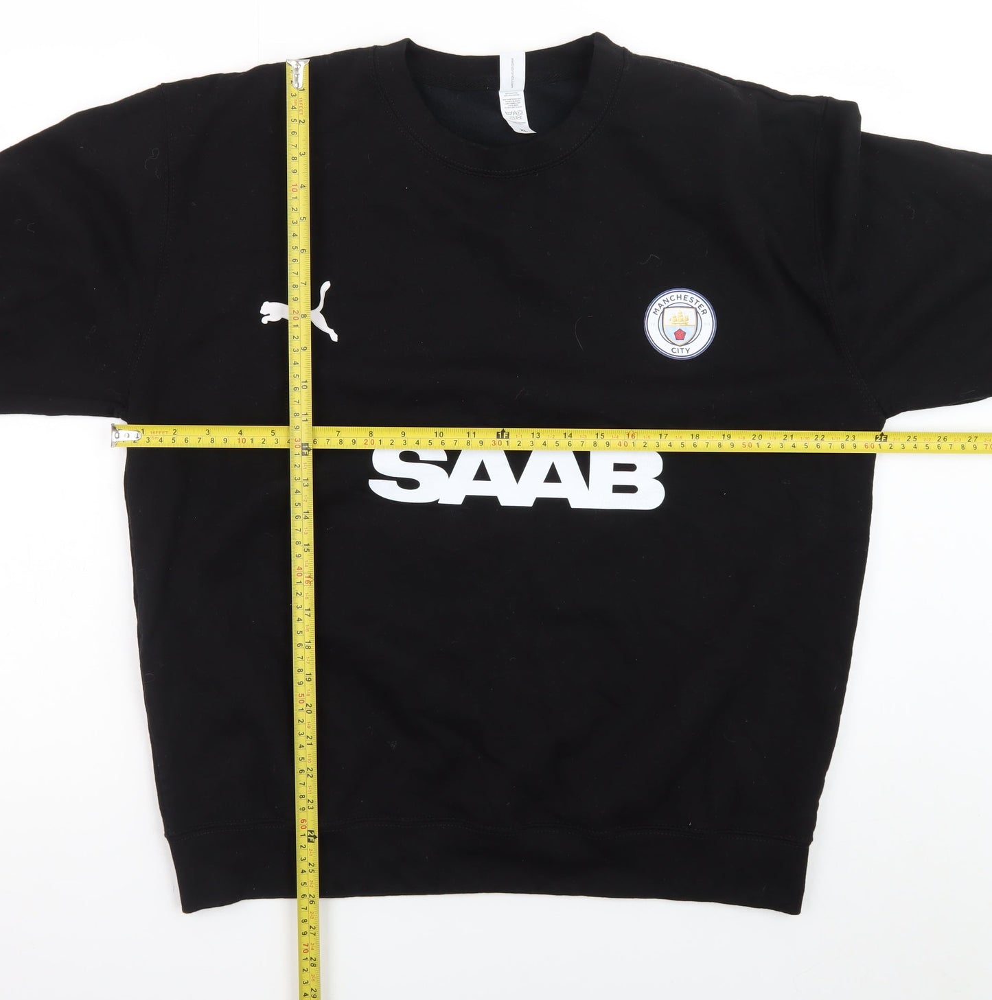 JustHoods Mens Black XL Crew Neck Pullover Sweatshirt with Logo