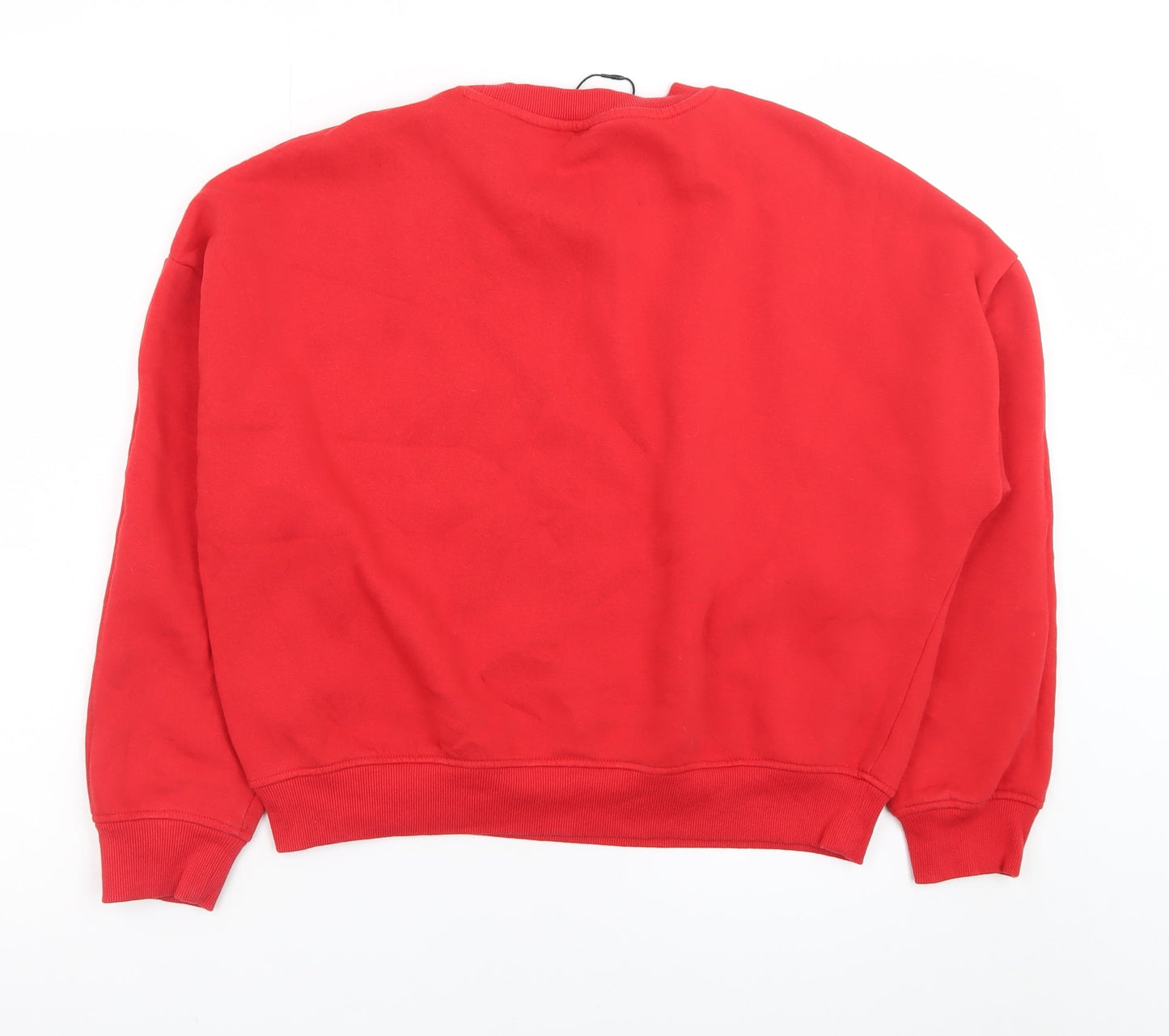 ONLY Women Red Paris France Pullover Sweatshirt Size L