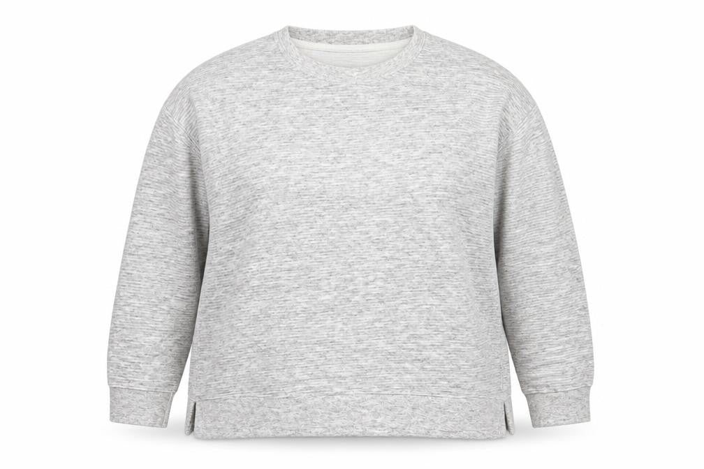 New Look Women Grey Long Sleeve Crew Neck Pullover Sweatshirt Size 18