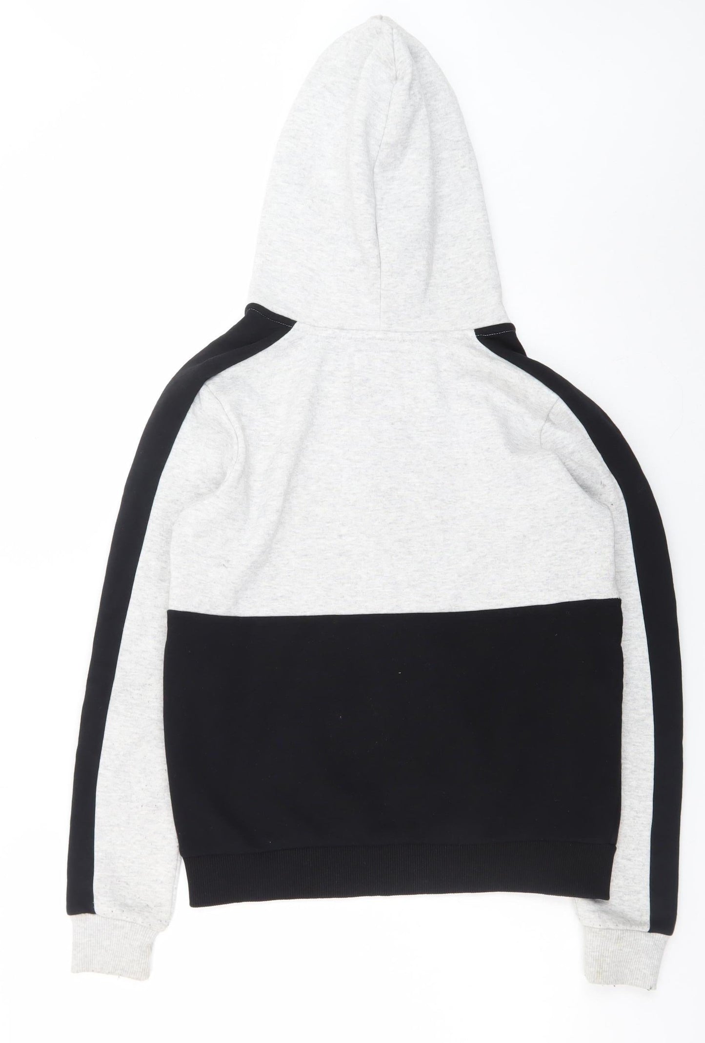 Supply & Demand Men’s Grey Black Half Zip Hoodie Size 10 Graphic Print