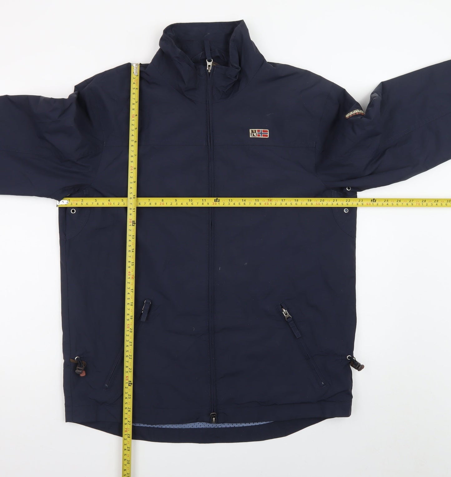 Napapijri Men's Blue L Windbreaker Jacket Outdoor Expedition Style