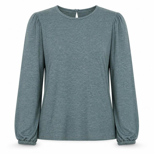 FatFace Women’s Green Long Sleeve Viscose Blouse UK 8